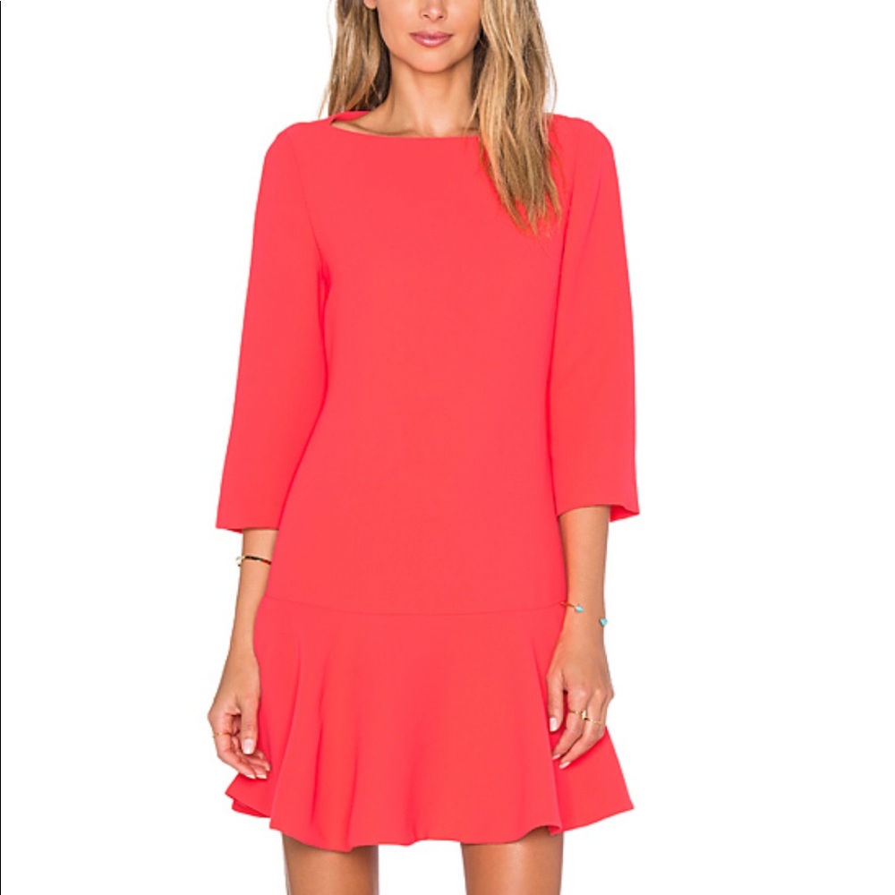 Kate Spade Crepe Flounce Dress
